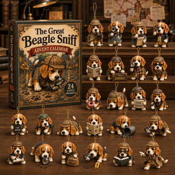 The Great Beagle Sniff Advent Calendar 2026 24 Day Festive Countdown Acrylic Charms Blind Box Gift For Beagle Lovers