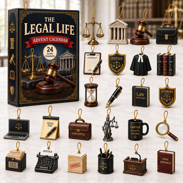 The Legal Life Advent Calendar 2026 24 Day Festive Countdown Acrylic Charms Blind Box Gift For Job Lovers