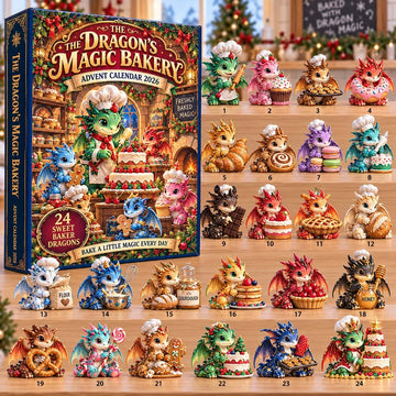 The Magic Bakery Of Dragon advent calendar 2026 - 24-Day Countdown, Acrylic Charms