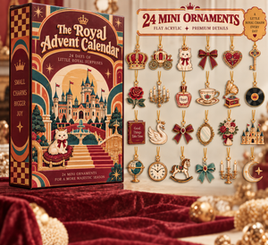 The Royal Advent Calendar 24 Mini Acrylic Ornament Charms 24 Days Of Royal Surprises Princess Castle Christmas Countdown Gift