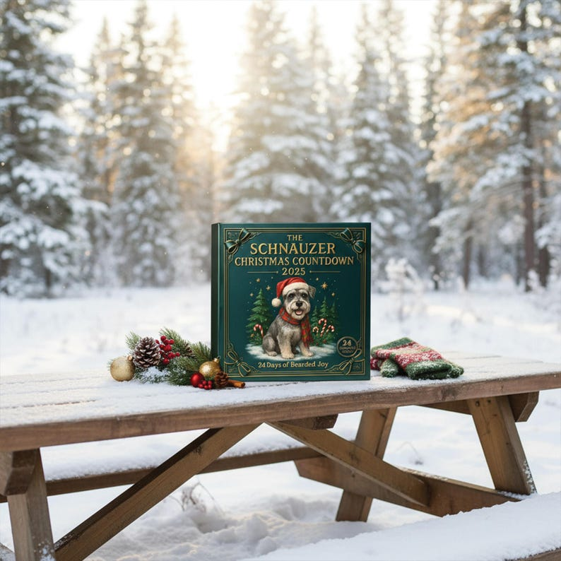 The Schnauzer Advent Calendar 2024 Christmas 24 Assorted Schnauzer Figurines