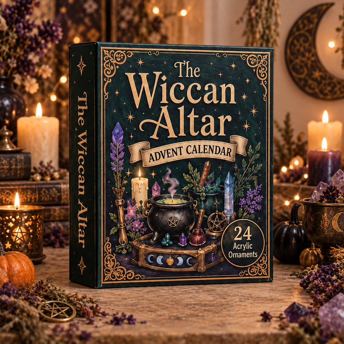 The Wiccan Altar Advent Calendar 2026 24 Day Festive Countdown Acrylic Charms Blind Box Gift For Witching Lovers