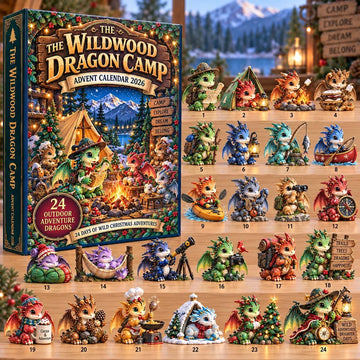 The Wildwood Dragon Camp advent calendar 2026 - 24-Day Countdown, Acrylic Charms