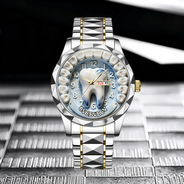 Customized Tooth Theme Watch - Personalized Name - Special Personalized Gift