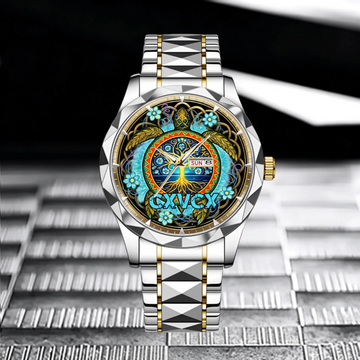 The Song Of Turtle Island Customized Watch - Personalized Name – Gift For Ocean, Turtle Lovers