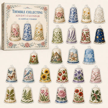 Thimble Collecting Advent Calendar 2026 - 24-Day Countdown, Acrylic Charms