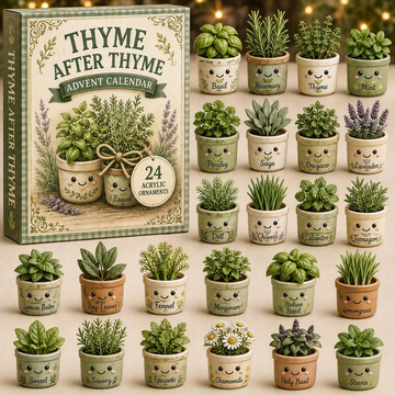 Thyme Planter Collection Advent Calendar 2026 - 24-Day Countdown, Acrylic Charms Every Day Bring New Suprises