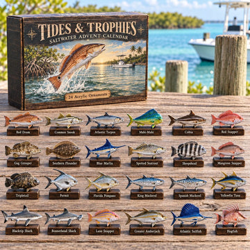 Tides Trophies Advent Calendar 2026 - 24-Day Countdown, Acrylic Charms