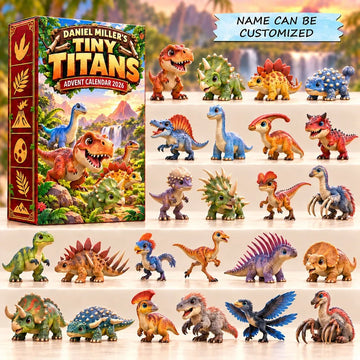 Tiny Titans Advent Calendar 2026 - 24-Day Countdown, Acrylic Charms