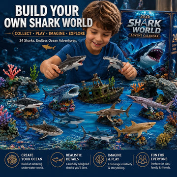 Today Only 2026 Shark World Advent Calendar 2026 - 24-Day Countdown, Acrylic Charms