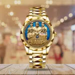 Toronto Blue Jays 2025 American League Champions Alloy Luxury Quartz Watch-PFZ10178
