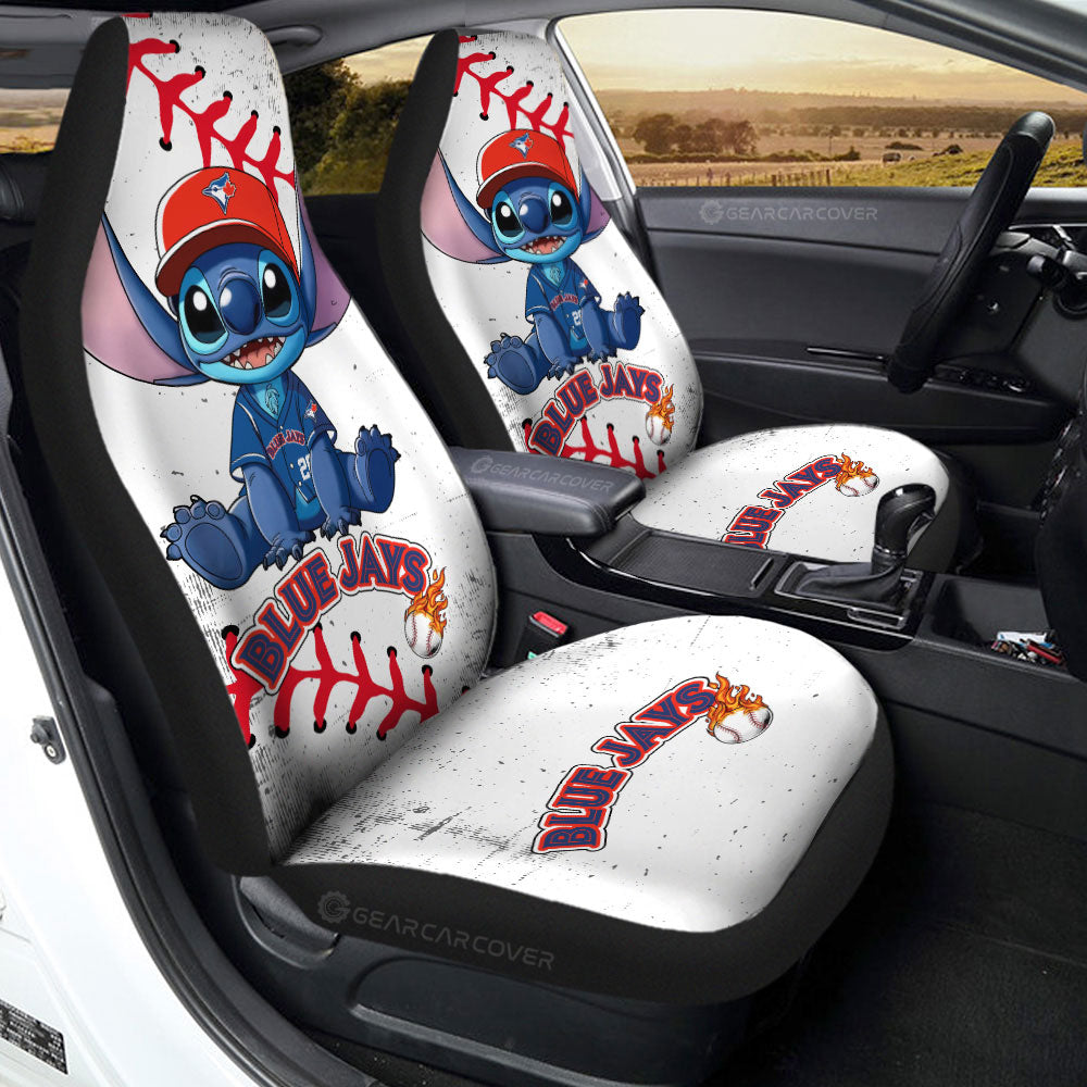 Toronto Blue Jays Car Seat Covers Stitch Theme Collection