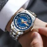 Toronto Blue Jays 2025 American League Champions Alloy Luxury Quartz Watch-PFZ10180