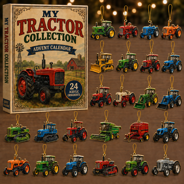 Tractor Collection Advent Calendar 2026 24 Day Festive Countdown Acrylic Charms Blind Box Gift For Farmer