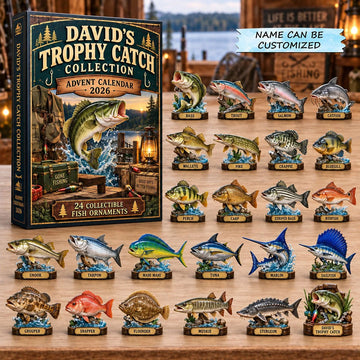 Trophy Catch advent calendar 2026 - 24-Day Countdown, Acrylic Charms
