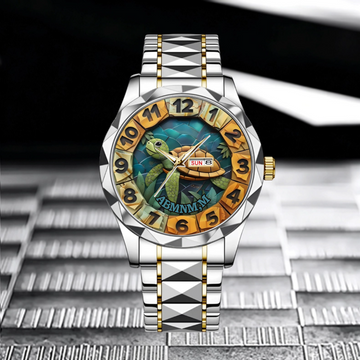 Turtle and Ocean - Customized Name Watch Dial Decorations