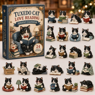 Tuxedo Cats Advent Calendar 2026 - 24-Day Countdown, Acrylic Charms Every Day Bring New Suprises