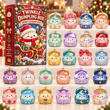 Twinkle Dumpling Box Advent Calendar 2026 - 24-Day Countdown, Acrylic Charms