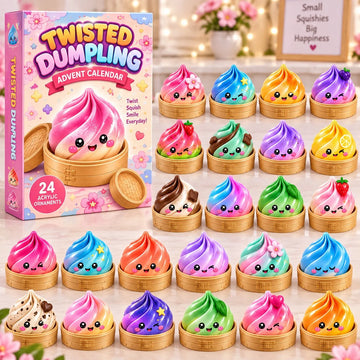 Twisted Dumpling advent calendar 2026 - 24-Day Countdown, Acrylic Charms