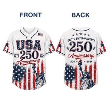 USA 250 Anniversary Baseball Jersey, Patriotic 4th of July Shirt 1776 2026, Statue of Liberty Tee