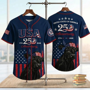 USA 250 Anniversary Black Angus Baseball Jersey, Patriotic Cattle Farmer Shirt, 1776–2026 July 4th, Patriotic Gift-1