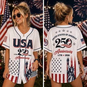 USA 250th Anniversary Baseball Jersey, We The People Patriotic Shirt, 1776 2026 America Freedom Gift