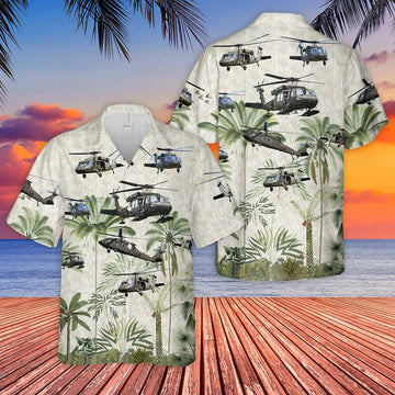 US Army Sikorsky UH-60 Black Hawk Hawaiian Shirt HO0261