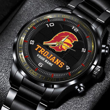 U S C Trojans Stainless Steel Watch