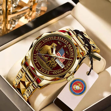 US Marine Corps 2025 Alloy Luxury Quartz Watch – MAITM13270
