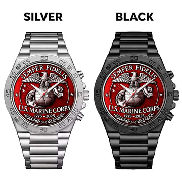 US Marine Corps 2025 Gentleman Stainless Steel Watch – MAITM12764