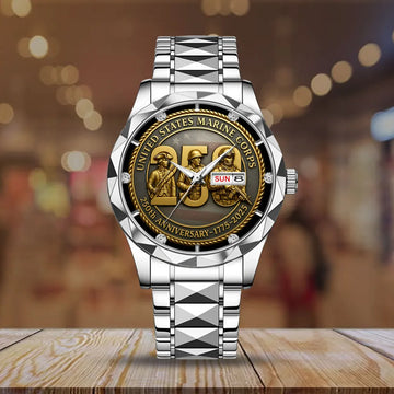 US Marine Corps 250th Anniversary 2025 Alloy Luxury Quartz Watch – TMTHU576