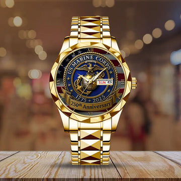 US Marine Corps 250th Anniversary 2025 Alloy Luxury Quartz Watch – TMTHU581