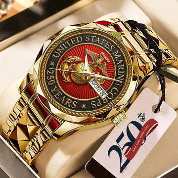 US Marine Corps 250th Anniversary Alloy Luxury Quartz Watch – TMTHU1341