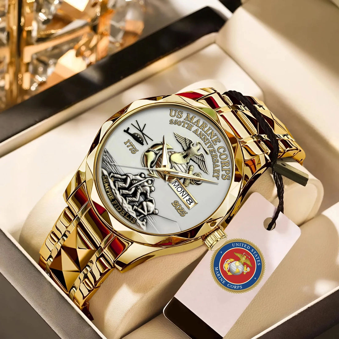 US Marine Corps Alloy Luxury Quartz Watch