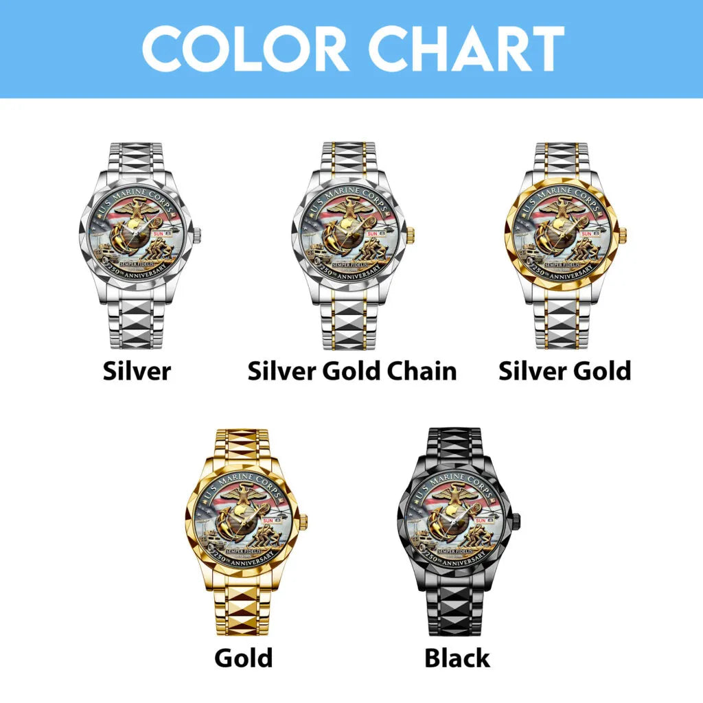 US Marine Corps Alloy Luxury Quartz Watch – MAITM 12110