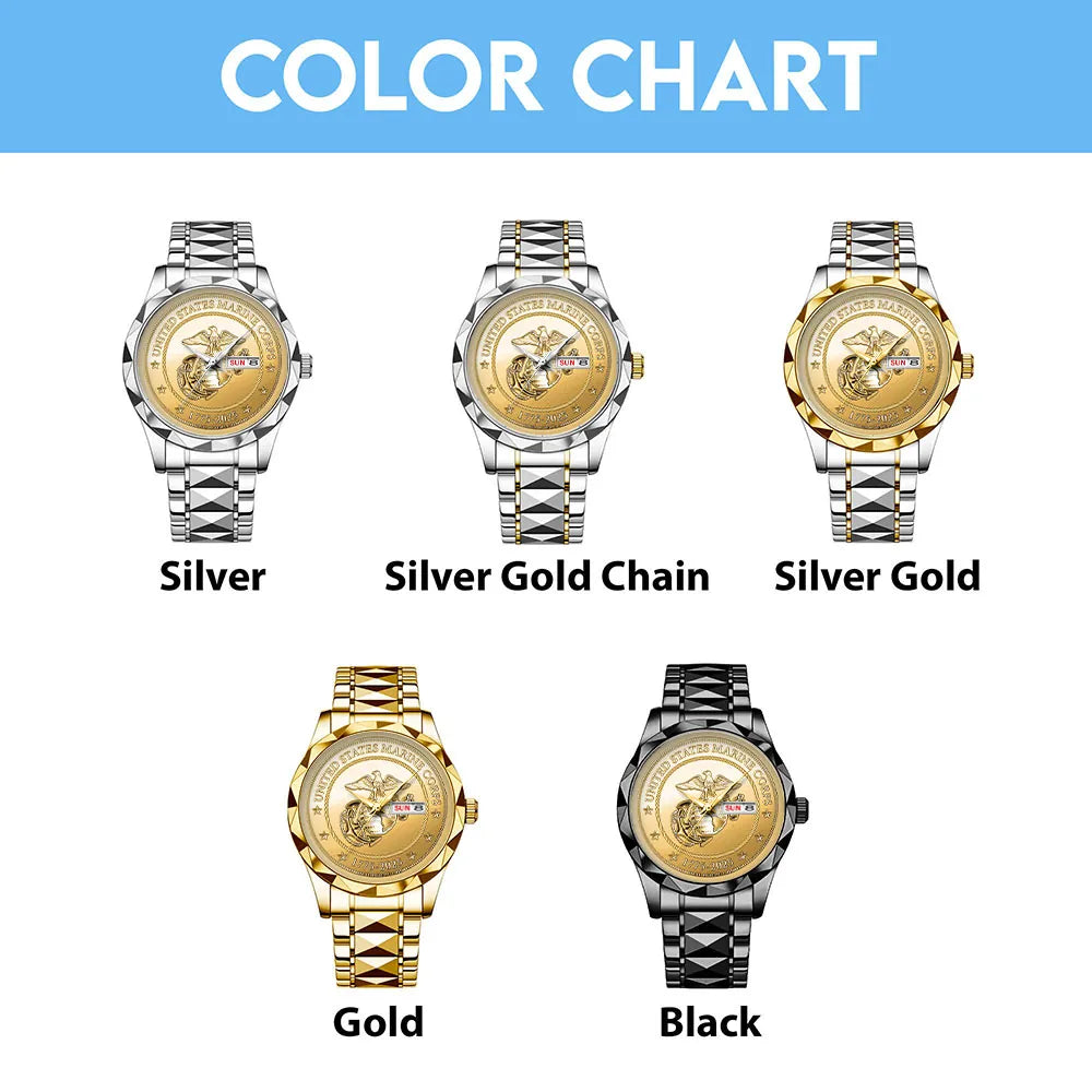 US Marine Corps Alloy Luxury Quartz Watch – MAITM 12191