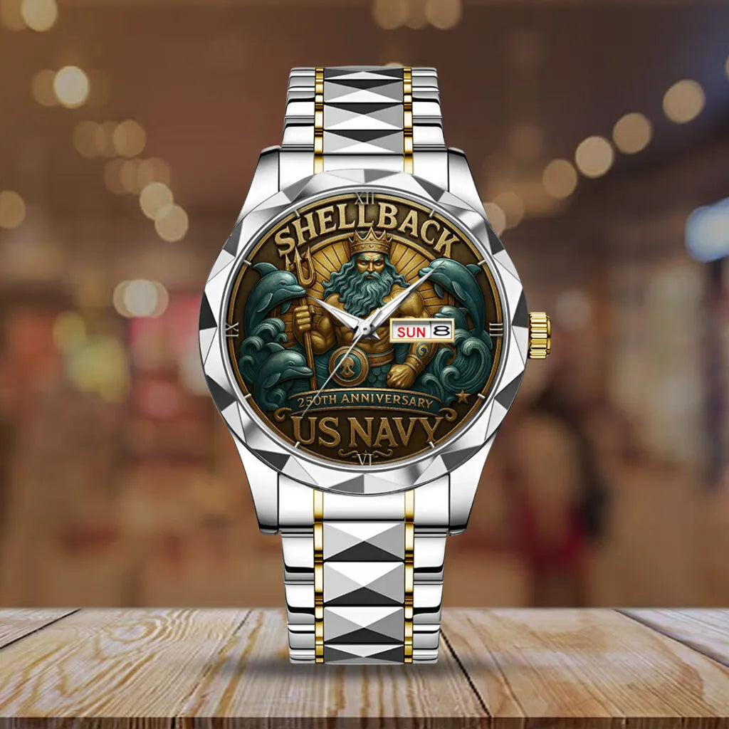 US Navy 250th Anniversary 2025 Alloy Luxury Quartz Watch – TMTHU894