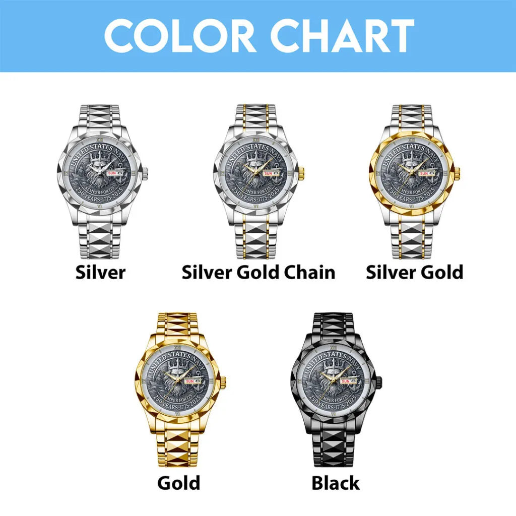 US Navy Alloy Luxury Quartz Watch – HOATT 11931