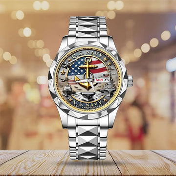 US Navy Alloy Luxury Quartz Watch – MAITM 12108