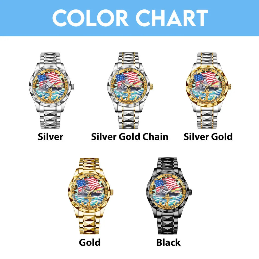 US Navy Alloy Luxury Quartz Watch – MAITM 12193