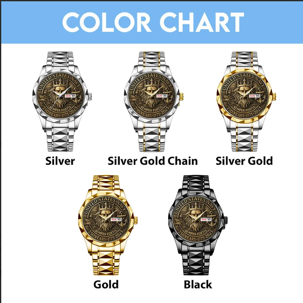 US Navy Alloy Luxury Quartz Watch – TANTN16259