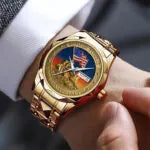 US Marine Corps 250th Anniversary Alloy Luxury Quartz Watch-PFZ10199