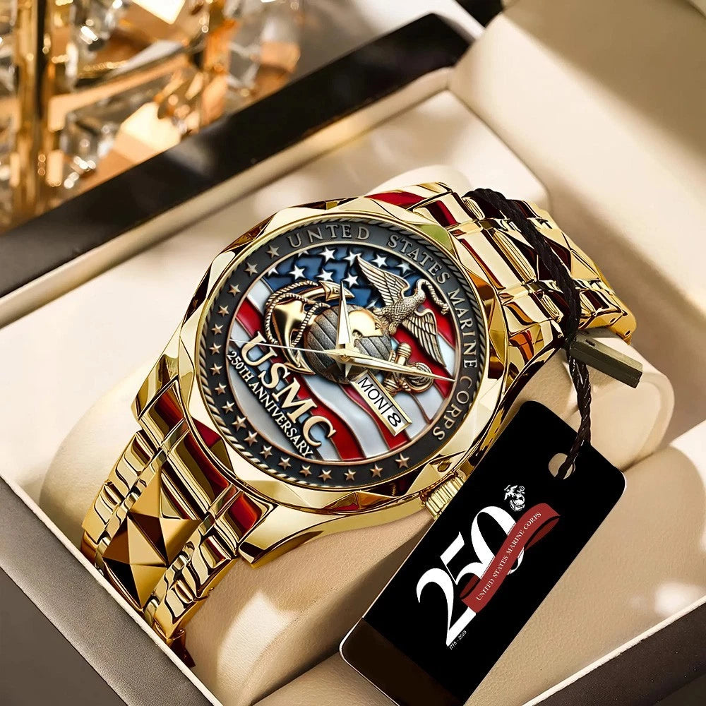United States Marine Corps Alloy Luxury Quartz Watch