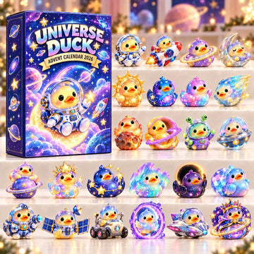 Universe Duck Advent Calendar 2026 - 24-Day Countdown, Acrylic Charms