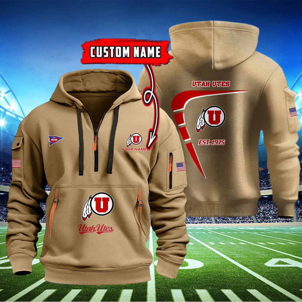 Utah Utes Quarter Zip Hoodie