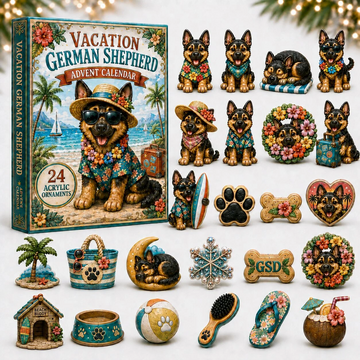 Vacation Shepherd Advent Calendar 2026 - 24-Day Countdown, Acrylic Charms Every Day Bring New Suprises