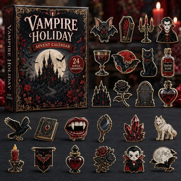 Vampire Holiday Advent Calendar 2026 - 24-Day Countdown, Acrylic Charms Every Day Bring New Suprises