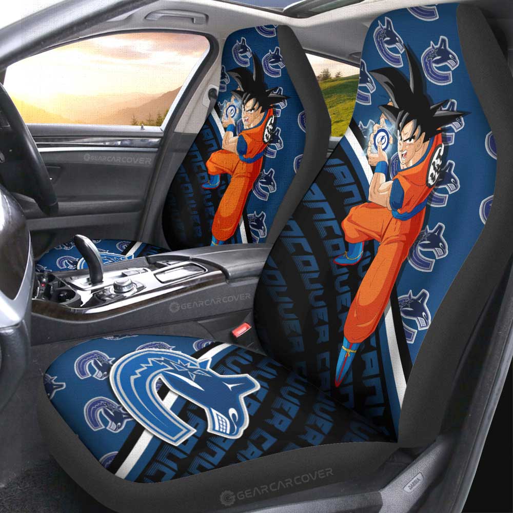 Vancouver Canucks Car Seat Covers Goku Car Decorations For Fans