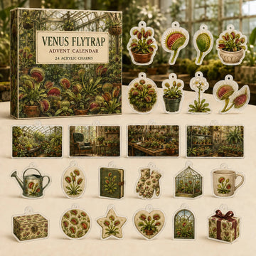 Venus Flytrap Advent Calendar 2026 - 24-Day Countdown, Acrylic Charms
