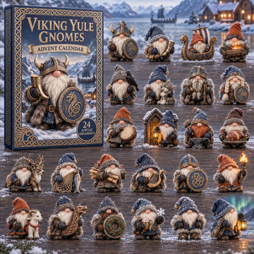 Viking Yule Gnomes Advent Calendar 2026 - 24-Day Countdown, Acrylic Charms